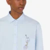 Chemise en popeline de coton imprimée Chemise en popeline de coton imprimée