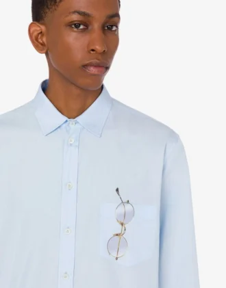 Chemise en popeline de coton imprimée
