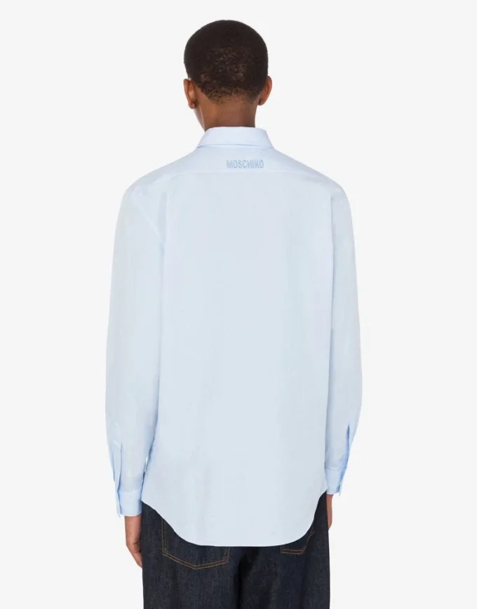 Chemise en popeline de coton imprimée Chemise en popeline de coton imprimée