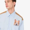 Chemise en popeline de coton imprimée Chemise en popeline de coton imprimée