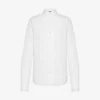 Chemise en popeline de coton jacquard
