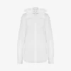 Chemise en popeline de coton jacquard