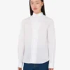 Chemise en popeline de coton jacquard