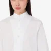Chemise en popeline de coton jacquard