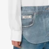 Chemise en popeline de coton stretch imprimée Chemise en popeline de coton stretch imprimée