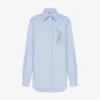 Chemise en popeline de coton stretch imprimée