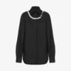 Chemise en popeline de coton stretch imprimée