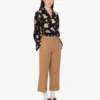Chemise en satin de soie imprimé Chemise en satin de soie imprimé
