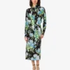 Chemise en satin de soie imprimé
