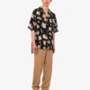 Chemise en satin de soie imprimé Chemise en satin de soie imprimé