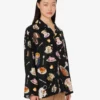 Chemise en satin de soie imprimé Chemise en satin de soie imprimé