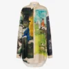 Chemise en twill de soie imprimé