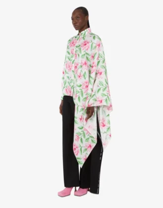 Chemise en twill de soie imprimé