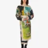 Chemise en twill de soie imprimé