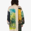 Chemise en twill de soie imprimé