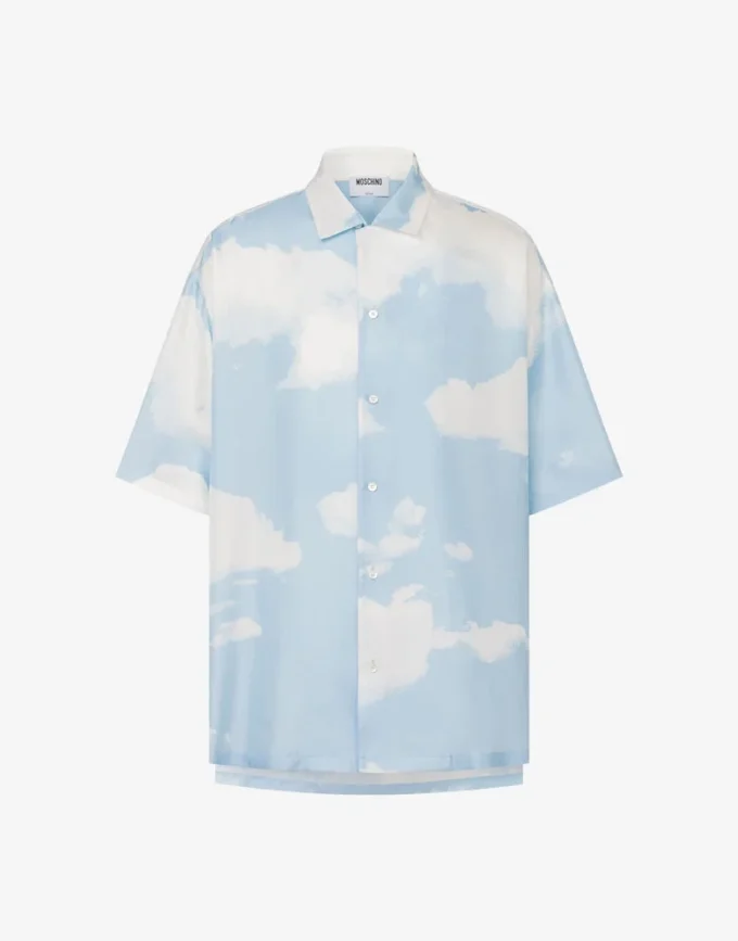 Chemise en twill de soie Nuage d&rsquo;archives