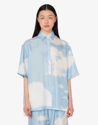 Chemise en twill de soie Nuage d&rsquo;archives
