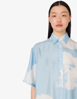 Chemise en twill de soie Nuage d&rsquo;archives