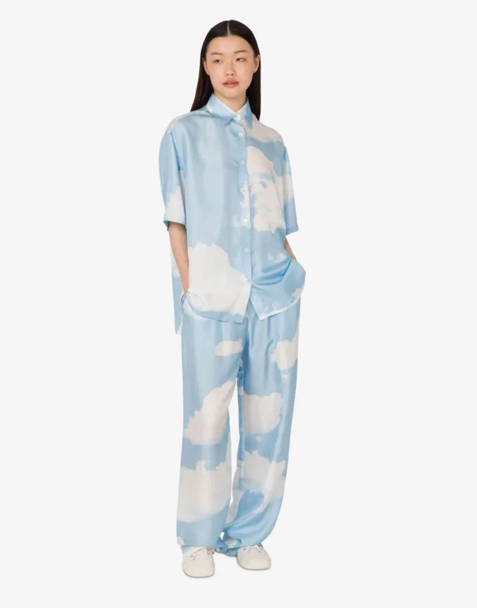 Chemise en twill de soie Nuage d&rsquo;archives