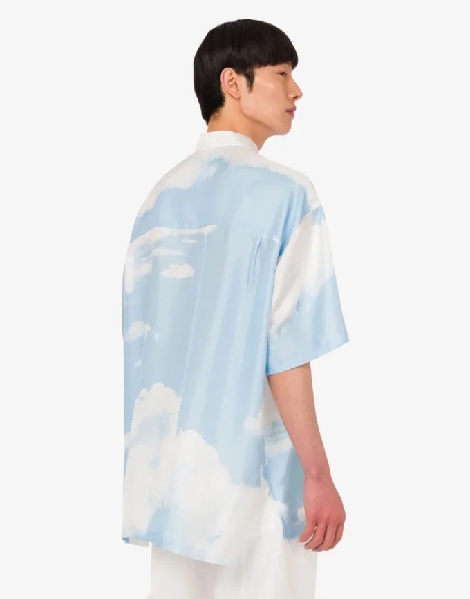 Chemise en twill de soie Nuage d&rsquo;archives