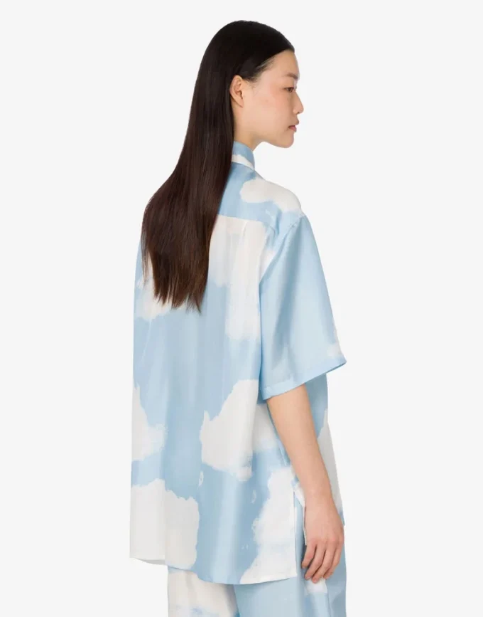 Chemise en twill de soie Nuage d&rsquo;archives