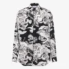 Chemise légère en popeline de coton avec imprimé oie Chemise légère en popeline de coton avec imprimé oie