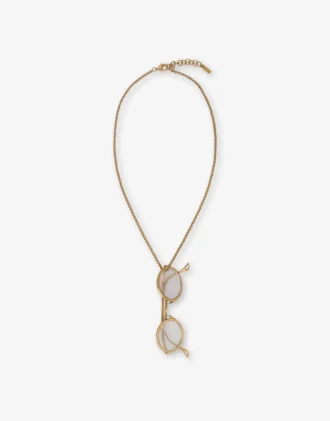 Collier avec pendentif lunettes