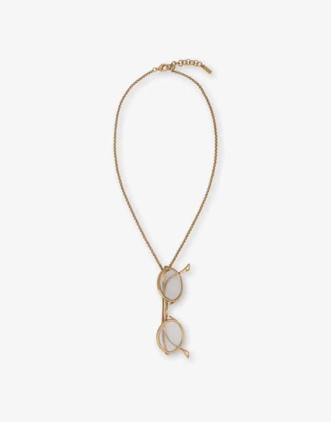 Collier avec pendentif lunettes