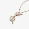 Collier avec pendentif lunettes