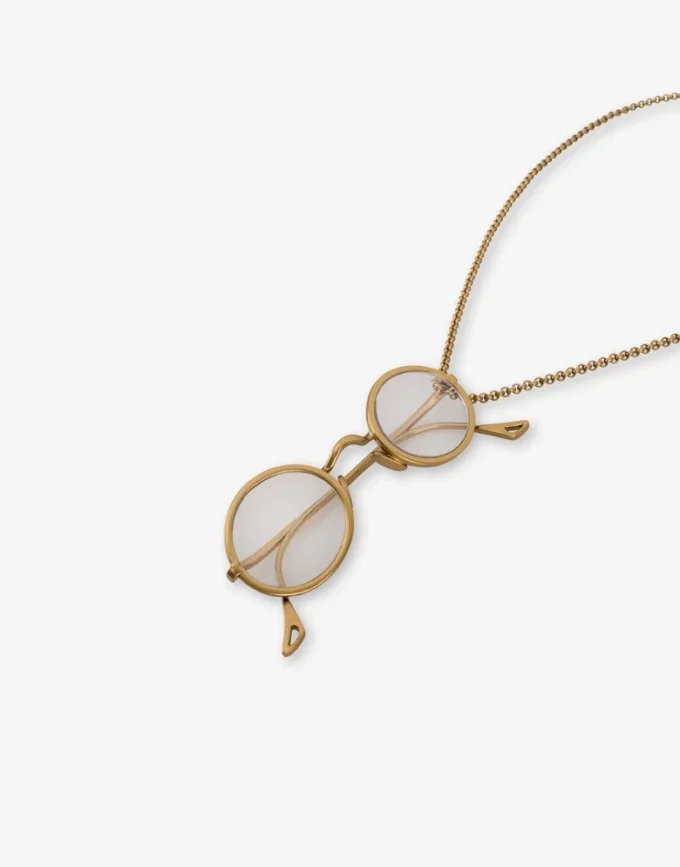 Collier avec pendentif lunettes