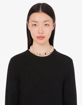 Collier ras du cou avec perles