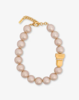 Collier ras du cou avec perles