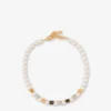 Collier ras du cou avec perles