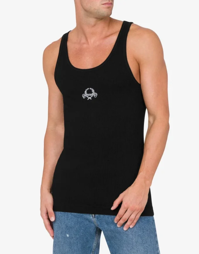 Débardeur Broderie couronne de laurier