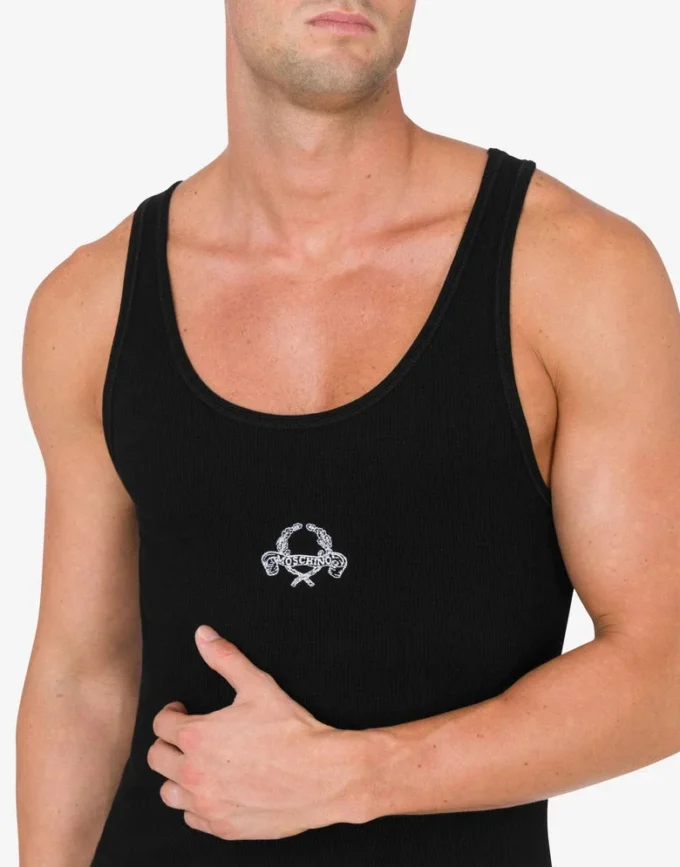 Débardeur Broderie couronne de laurier