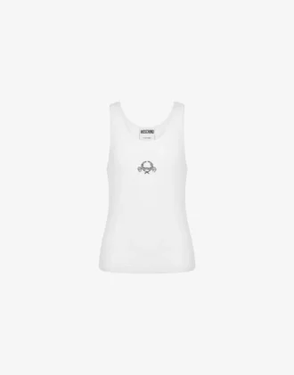 Débardeur en coton stretch Logo Laurel Crown