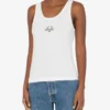 Débardeur en coton stretch Logo Laurel Crown