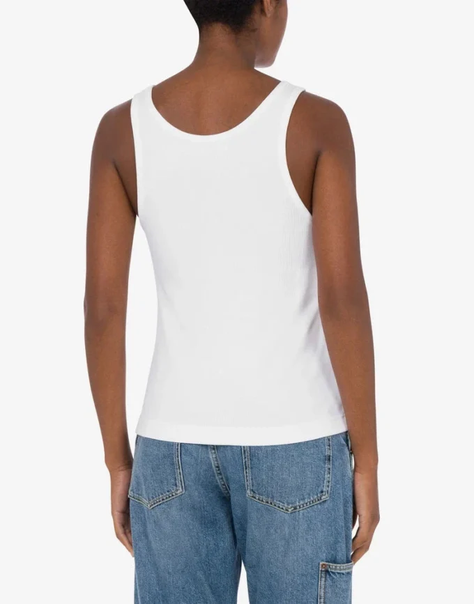 Débardeur en coton stretch Logo Laurel Crown