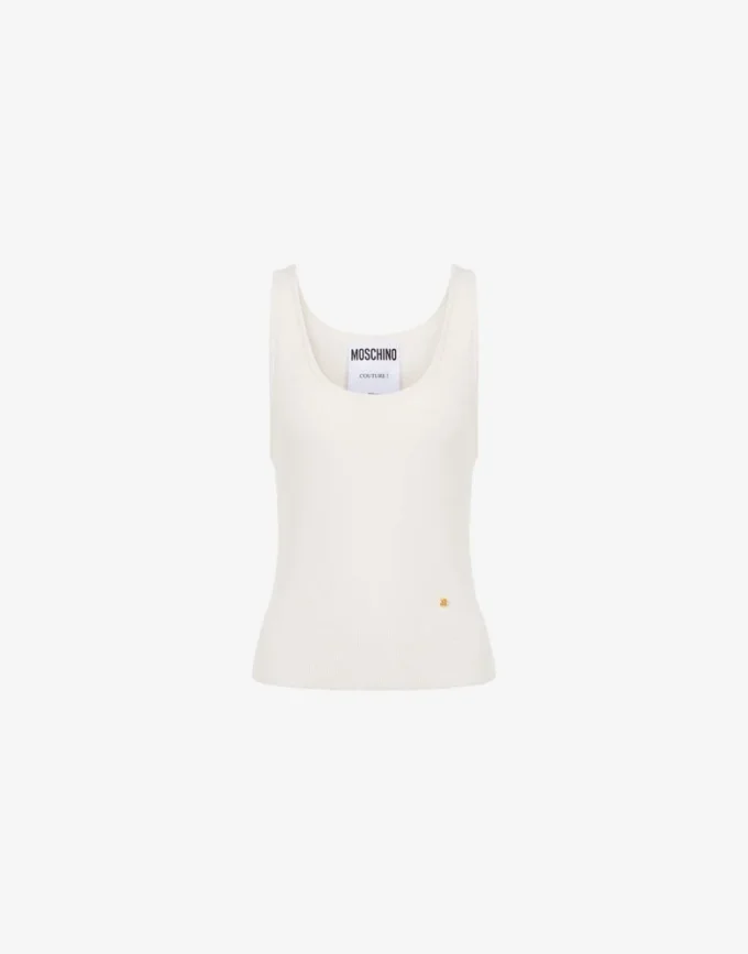 Débardeur en maille doré M Débardeur en maille doré M