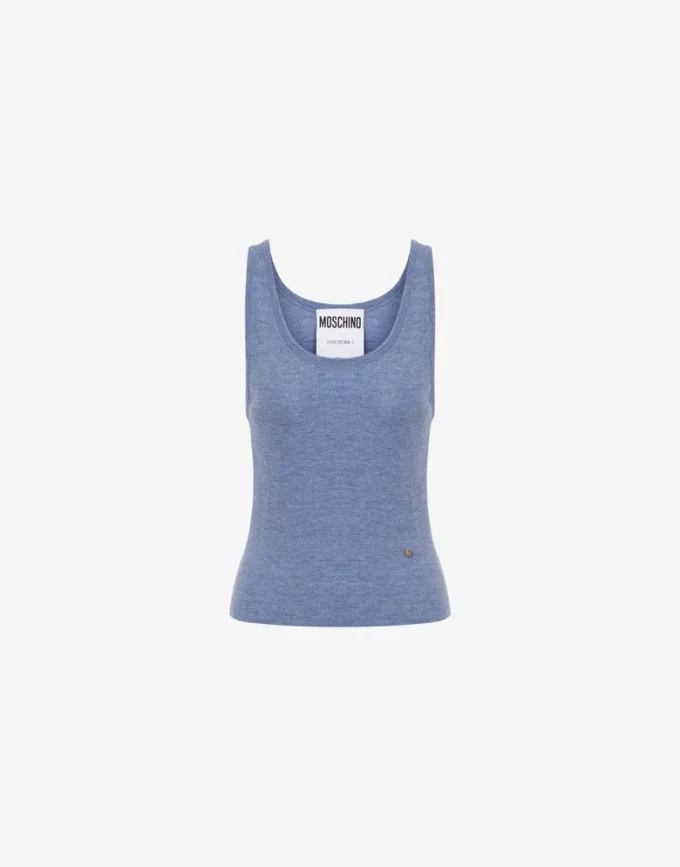 Débardeur en maille doré M Débardeur en maille doré M