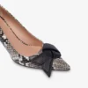 Escarpins en cuir de veau imprimé python Escarpins en cuir de veau imprimé python
