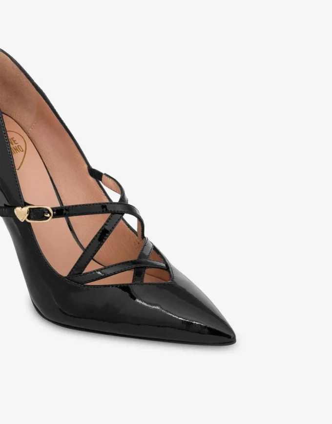 Escarpins en cuir verni