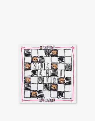Foulard en crêpe de soie imprimé