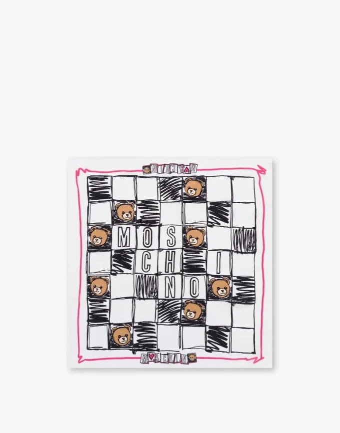 Foulard en crêpe de soie imprimé