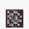 Foulard en crêpe de soie imprimé