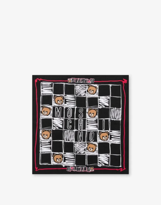 Foulard en crêpe de soie imprimé