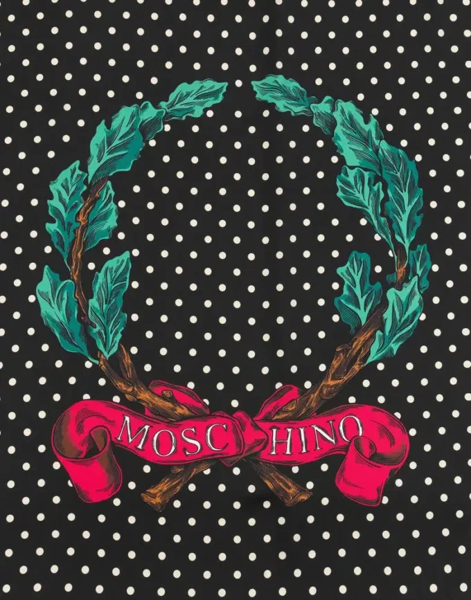 Foulard en soie Laurel Crown