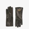 Gants en cuir avec logo