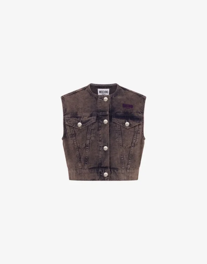 Gilet en toile de coton surteint