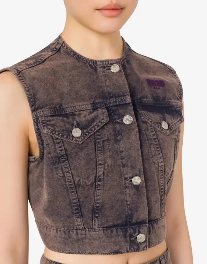 Gilet en toile de coton surteint